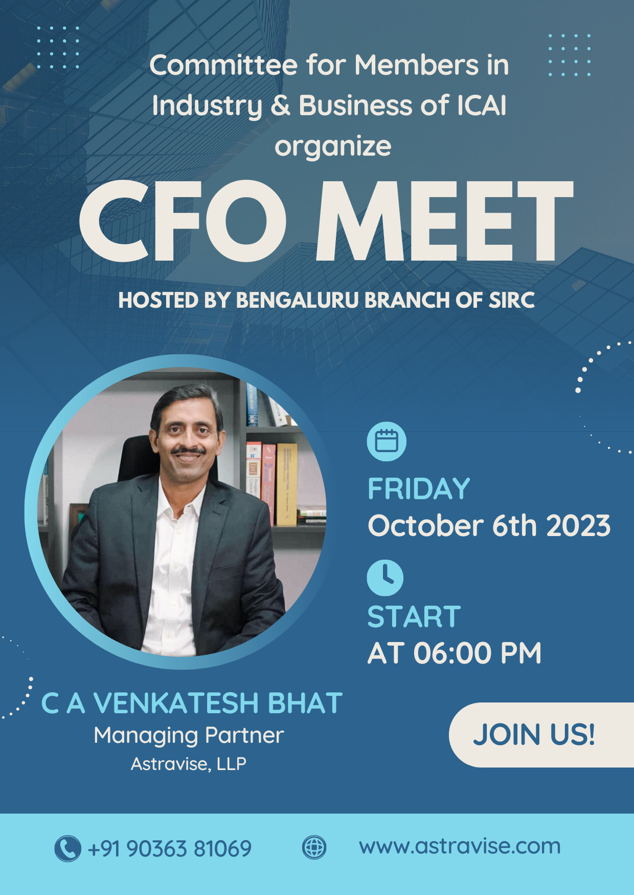 CFO Meet, ICAI Bengaluru Branch of SIRC